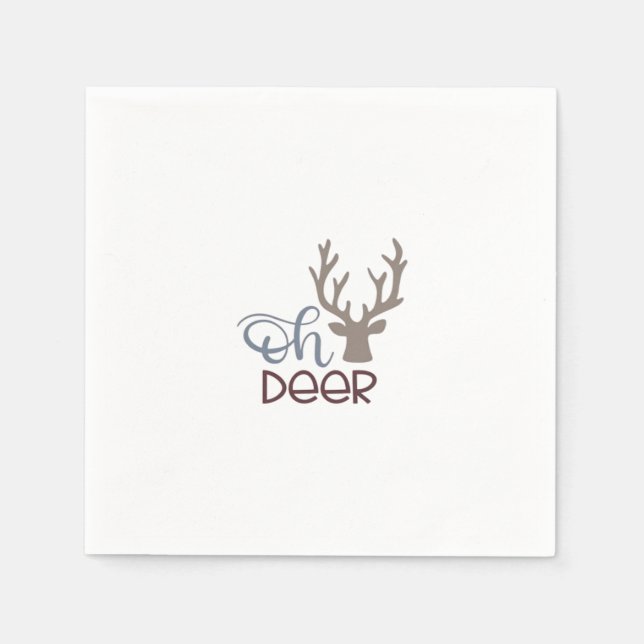 Guardanapo De Papel Design Clássico Retro de Oh Deer  (Frente)