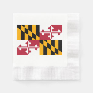 Guardanapo De Papel Design da bandeira do estado de Maryland