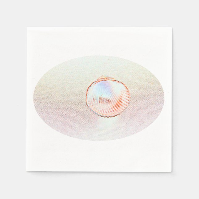 Guardanapo De Papel design da sola de encostas invertida do cockle (Frente)