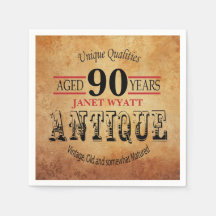 Design de Aniversário Antiquado 90
