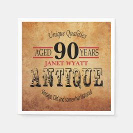 Guardanapo De Papel Design de Aniversário Antiquado 90
