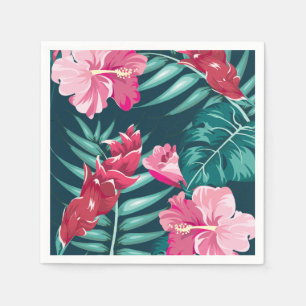 Guardanapo De Papel Design de Flores Exóticas de Verão