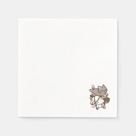 Guardanapo De Papel Design de Gatos Fofos e Divertidos – Arte Divertid