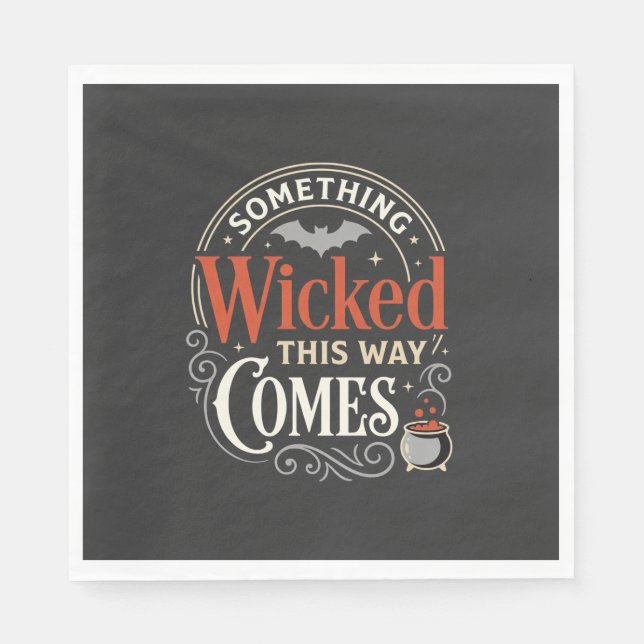 Guardanapo De Papel Design de Halloween Wicked This Way Comes_1 (Frente)