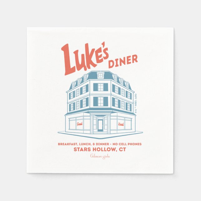 Guardanapo De Papel Design de Luke's Diner Stars Hollow (Frente)