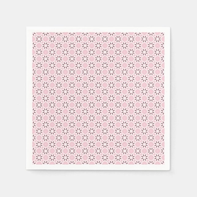 Guardanapo De Papel Design de metamorfose rosa (Frente)