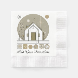 Guardanapo De Papel Design de Napkin geométrico Minimalista