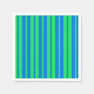 Guardanapo De Papel Design de Padrão de Faixa Na moda Verde Azul