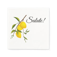 Design de ramo de limão com Salute! Standard Cockt