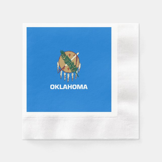 Guardanapo De Papel Design de Sinalizador do Estado de Oklahoma (Frente)
