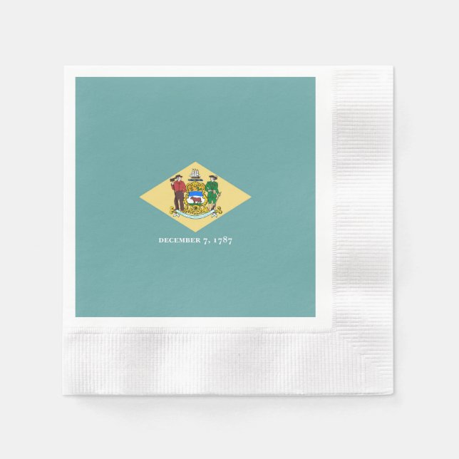 Guardanapo De Papel Design de Sinalizador do Estado Delaware (Frente)