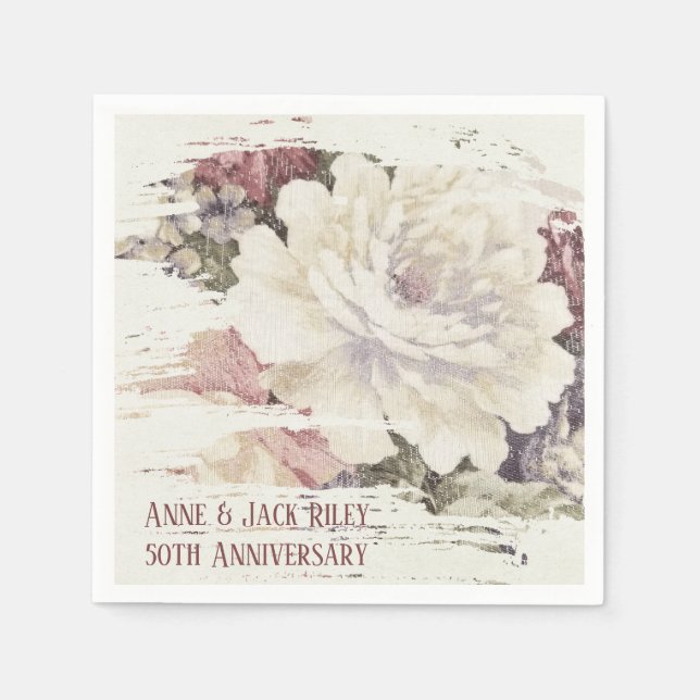 Guardanapo De Papel design de tapeçaria abstrato rosa (Frente)