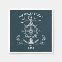 Design de temas náuticos com paisagem oceânica