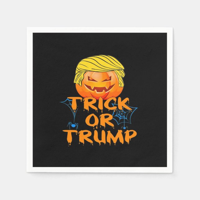 Guardanapo De Papel Design De Trumpkin Engraçado Para O Dia Das Bruxas (Frente)