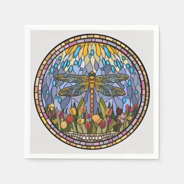 Guardanapo De Papel Design De Vidro Arrebatado (Frente)