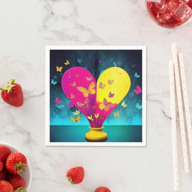 Guardanapo De Papel Design do coração (Insitu)