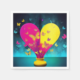 Guardanapo De Papel Design do coração