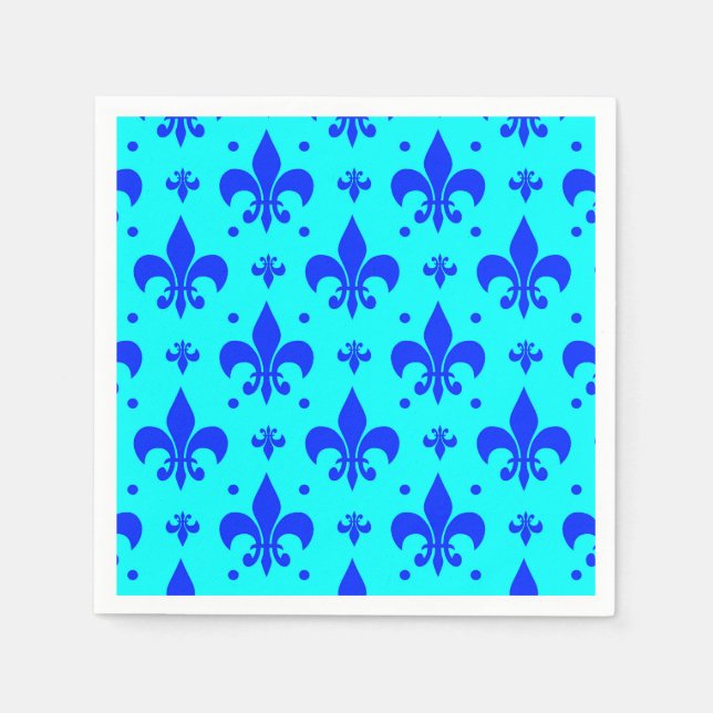 Guardanapo De Papel Design do padrão Fleur-de-lis (Frente)