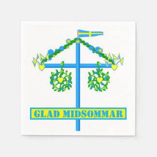 Guardanapo De Papel design escandinava,Midsommar Glad Personalizado