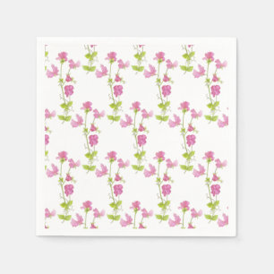 Guardanapo De Papel Design floral do teste padrão de flor da ervilha