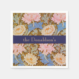 Guardanapo De Papel Design Floral William Morris Adicionar um Nome