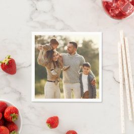 Guardanapo De Papel Design Foto do seu próprio Solteiro