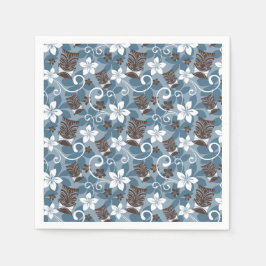 GUARDANAPO DE PAPEL DESIGN LUAU TIKI (AZUL)