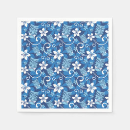 GUARDANAPO DE PAPEL DESIGN LUAU TIKI (AZUL BRILHO)