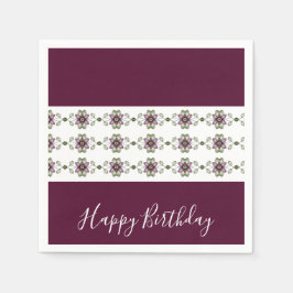 Guardanapo De Papel Designer Elegante Burgundy