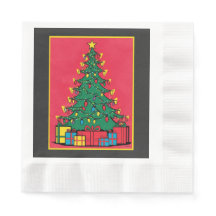 Designo de Arte Pop de uma Árvore de Natal com Pre