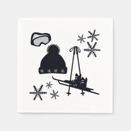 Guardanapo De Papel Designs de neve de diferentes itens