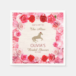 Guardanapo De Papel Desligar para o Chá de panela Altar Rosa vermelha