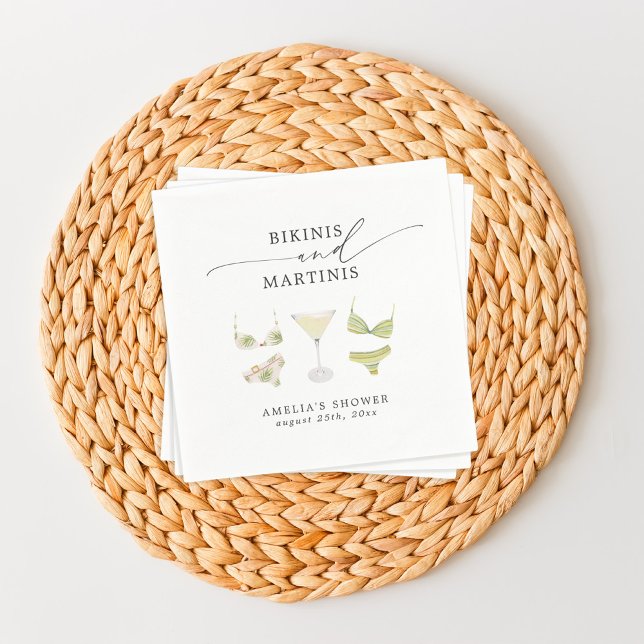 Guardanapo De Papel Despedida de Solteira & Biquínis e Martinis (Criador carregado)