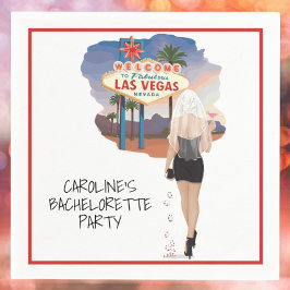 Guardanapo De Papel Despedida de Solteira em Las Vegas Noiva Loira