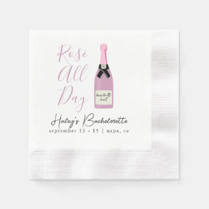 Guardanapo De Papel Despedida de Solteira Rose All Day Napa Winery