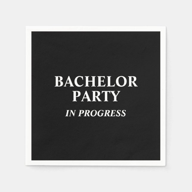 Guardanapo De Papel Despedida de solteiro em andamento Napkins (Frente)