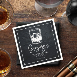 Guardanapo De Papel Despedida de solteiro moderna e elegante