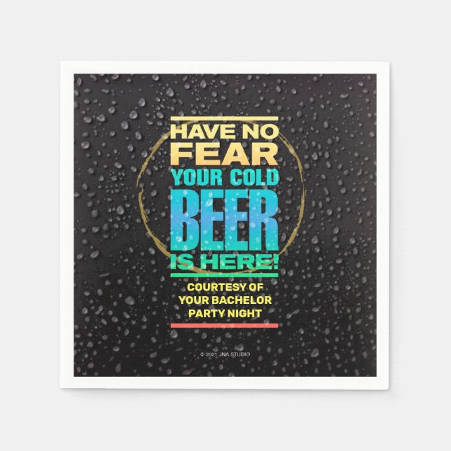 Guardanapo De Papel Despedida de solteiro Papel Napkin (Frente)