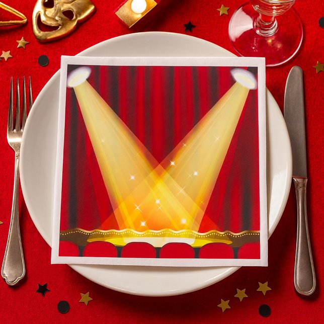 Guardanapo De Papel Destaques do Palco (Criador carregado)