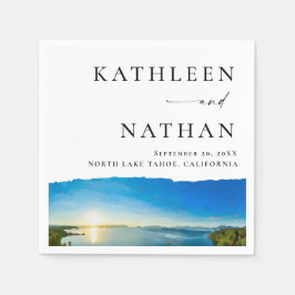 Guardanapo De Papel Destino do Lago Norte Tahoe