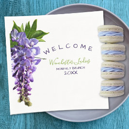 Guardanapo De Papel Detalhes personalizados de Wisteria Brunch de Boas