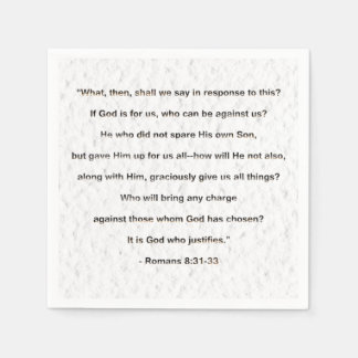 Guardanapo De Papel Deus Justifica O Cristão