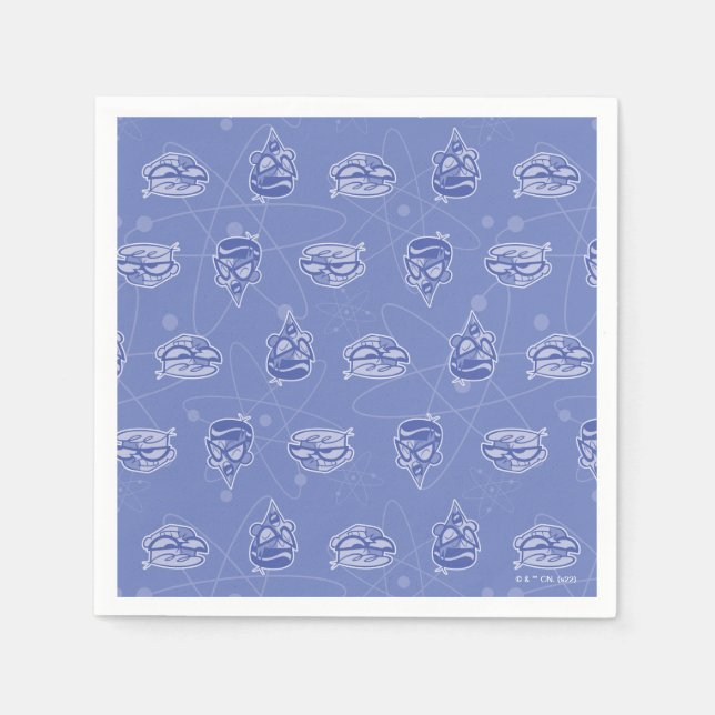 Guardanapo De Papel Dexter e Mandark atômico padrão (Frente)