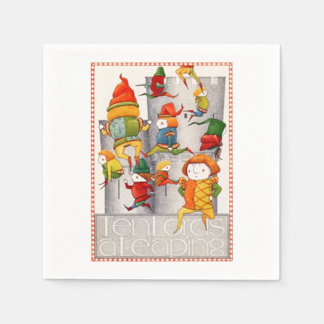 Guardanapo De Papel DEZ SENHORAS Papel de Cocktail standard (Frente)