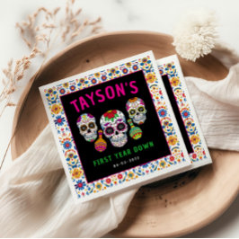 Guardanapo De Papel Día Colorida do primeiro aniversario do Dia das Cr