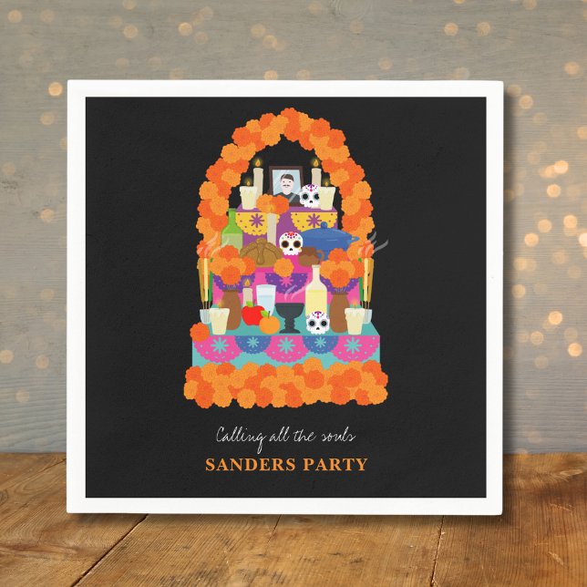 Guardanapo De Papel Dia da festa do Dia das Bruxas Mortas (Criador carregado)