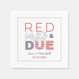 Guardanapo De Papel Dia da Independência Vermelho Branco Devido Churra