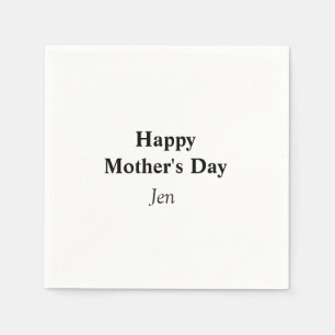 Guardanapo De Papel dia das mães adicione o seu nome texto imagem edit