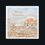 Guardanapo De Papel Dia das Neves da Itália Florence Christmas Napkins<br><div class="desc">Dia das Neves da Itália Florence Christmas Napkins</div>