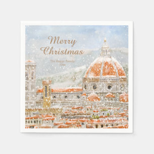 Guardanapo De Papel Dia das Neves da Itália Florence Christmas Napkins